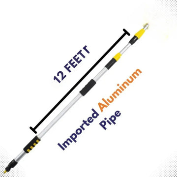 12ft Telescopic Aluminum Rod for Cleaning Solar Panels
