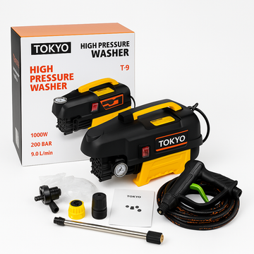 TOKYO T-9 High Pressure Washer | 200 Bar Heavy Duty Electric Cleaner