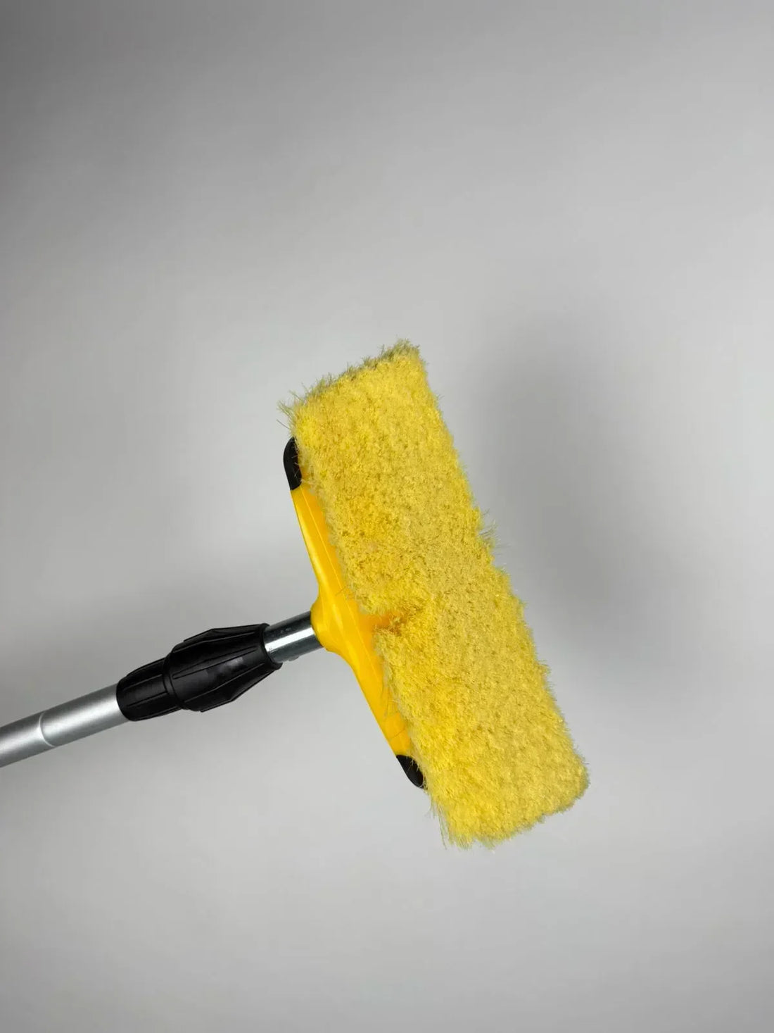 BrightTools 17ft Telescopic Solar Panel Cleaning Brush with Wiper & Water Flow Control