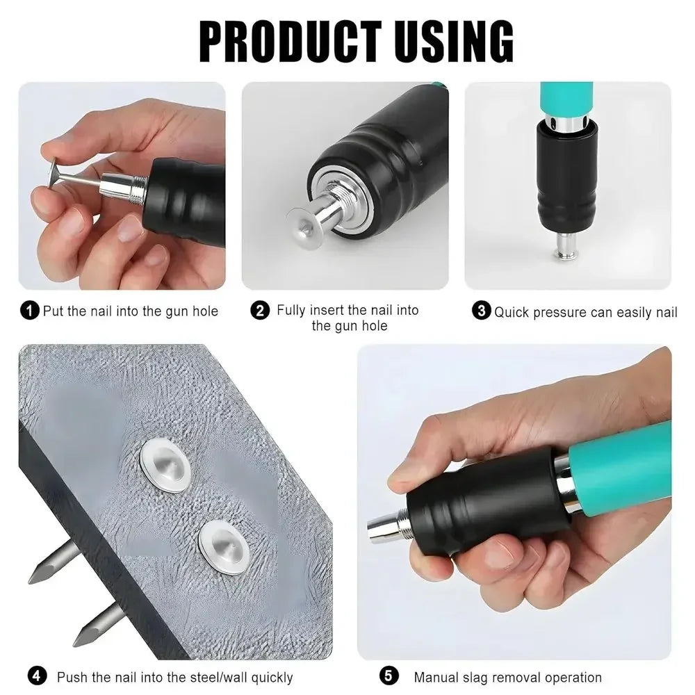 Portable Steel Nail Gun - Fastening Tools for Quick and Easy Use